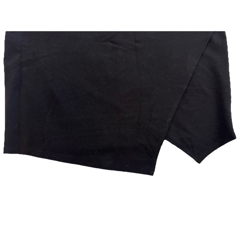 Forever‎ 21 Skirt Womens 0X Black Asymmetrical Hem Stretch Mini Pull On - Picture 6 of 8